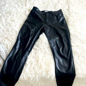 Curve love leather abercrombie pant